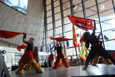 Opening Centraal Station Rotterdam 2014 leeuwendans